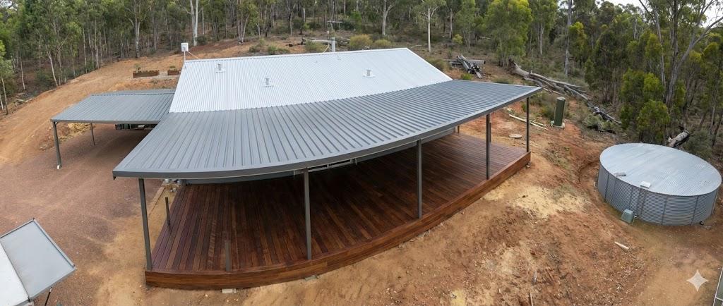 Aerial view of completed bush property transformation