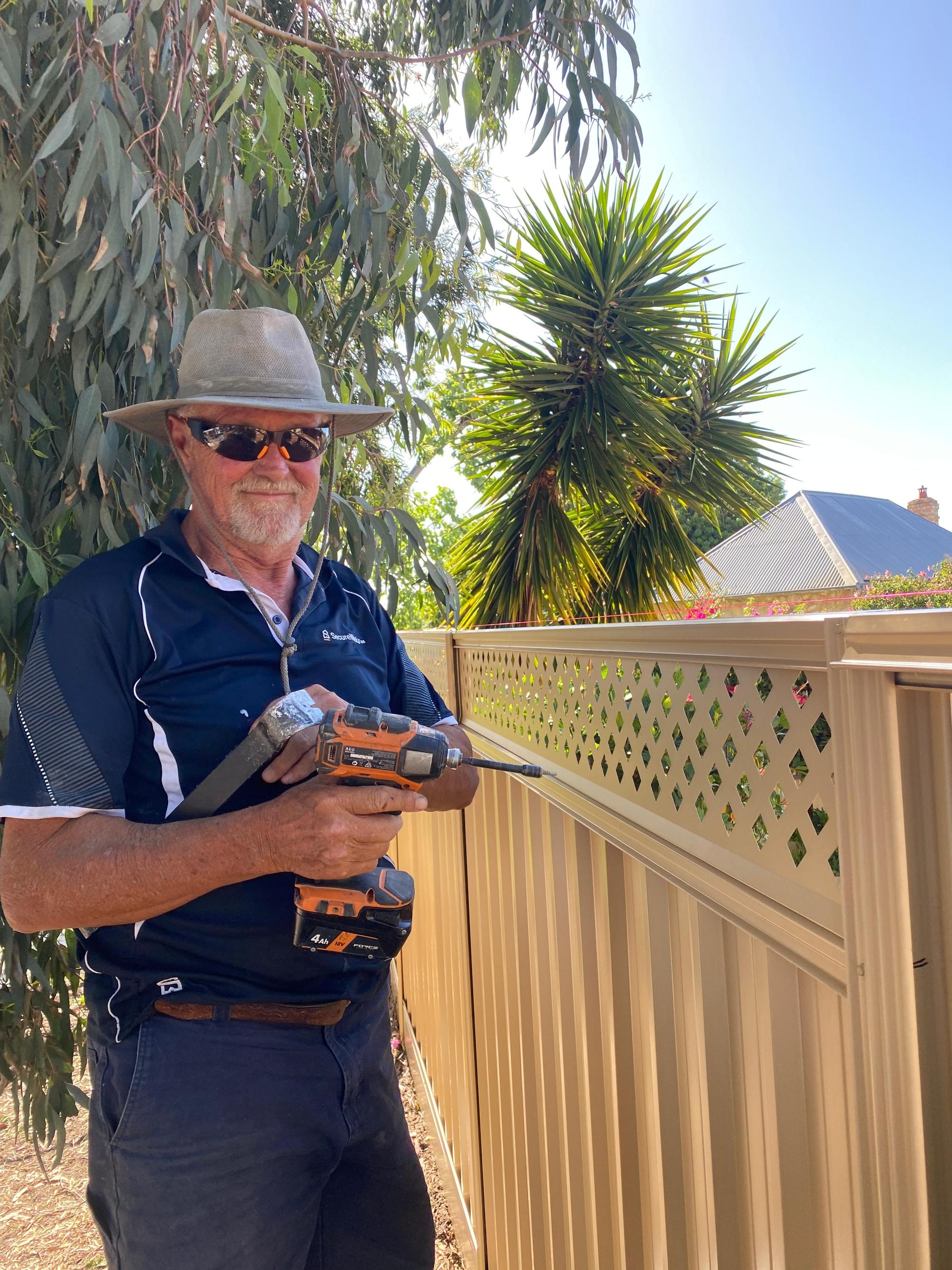 SecureWorks team installing pool fencing in Perth